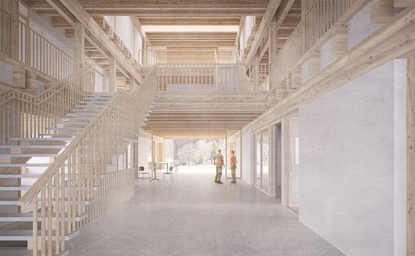 Das neue Zivilschutz-Zentrum in Churwalden, Kanton Graubünden