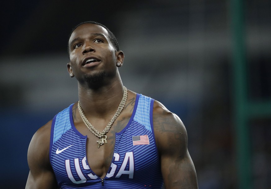 United States&#039; Gil Roberts places fourth in a men&#039;s 400-meter semifinal during the athletics competitions of the 2016 Summer Olympics at the Olympic stadium in Rio de Janeiro, Brazil, Saturd ...