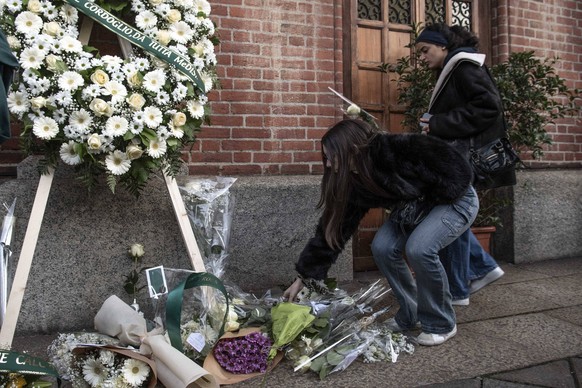 Funeral of Chiara Costanzo, victim of the Crans Montana tragedy January 7, 2026, Milan. Funeral of Chiara Costanzo, the 16-year-old from Milan who died in the fire at Le Constellation in Crans Montana ...