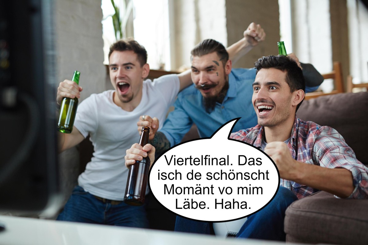 Was wir beim Fussballschauen sagen und was wir wirklich denken