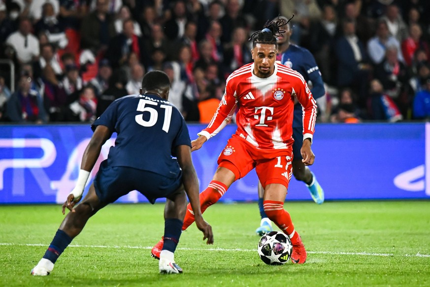 FOOTBALL : Paris Saint Germain vs FC Bayern Munich - Ligue des Champions - demi finale aller - 28/04/2026 Michael Olise Bayern Munich ParisFrance PUBLICATIONxNOTxINxFRAxBEL Copyright: xBaptistexAutiss ...