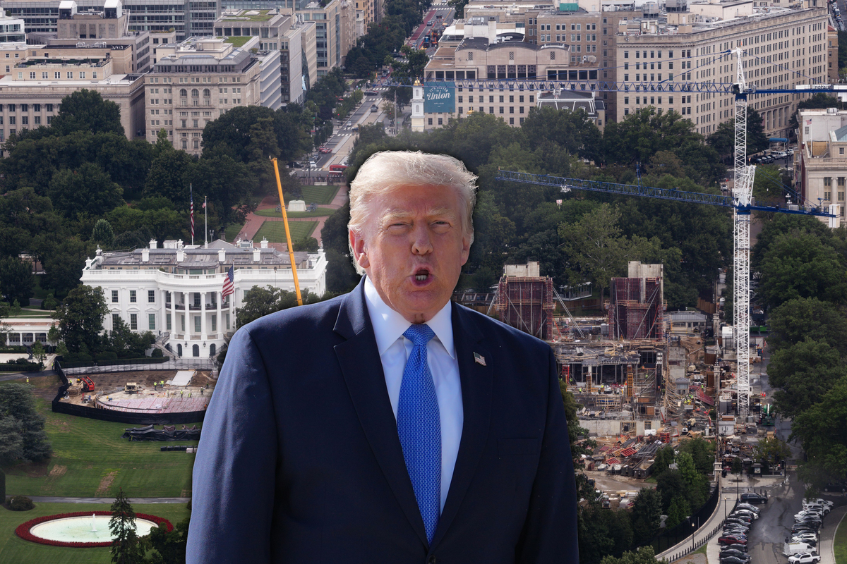 Donald Trump: Sein Ballsaal zum Weissen Haus wird vorerst nicht weiter gebaut.