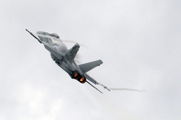 Ein F/A 18 Hornet Kampfjet (Archivbild).