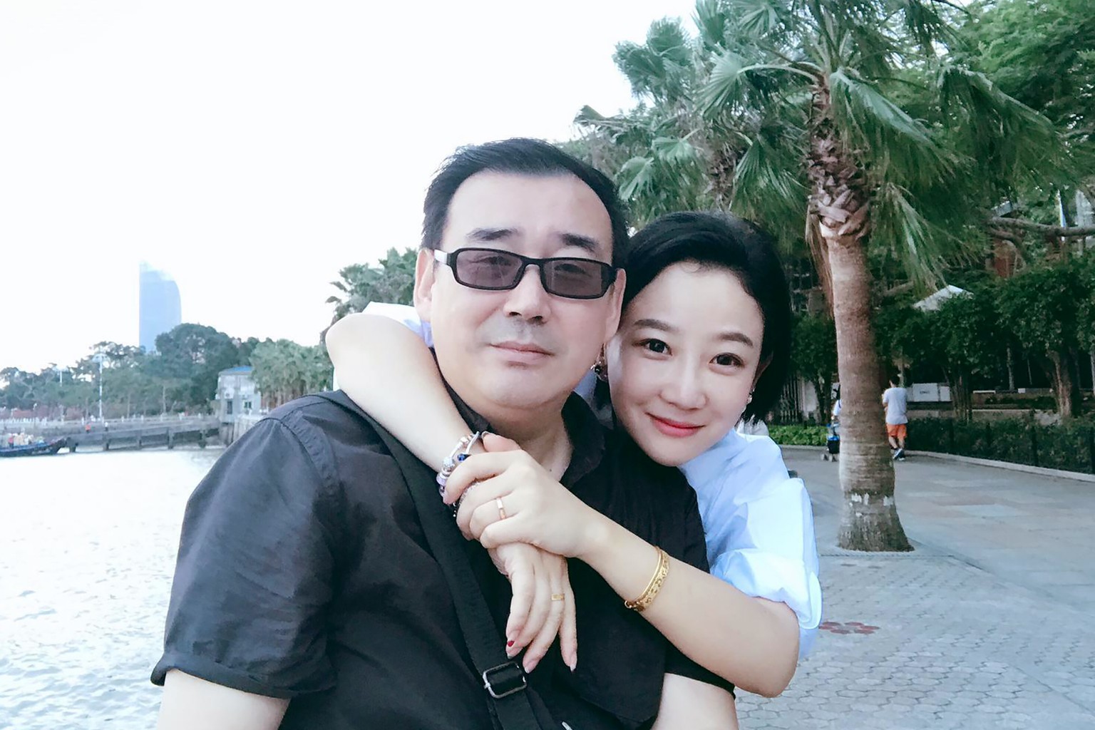 FILE - This undated, file photo released by Chongyi Feng shows Yang Hengjun and his wife Yuan Xiaoliang. Australia says it is appalled at China?s suspended death sentence for Chinese Australian writer ...