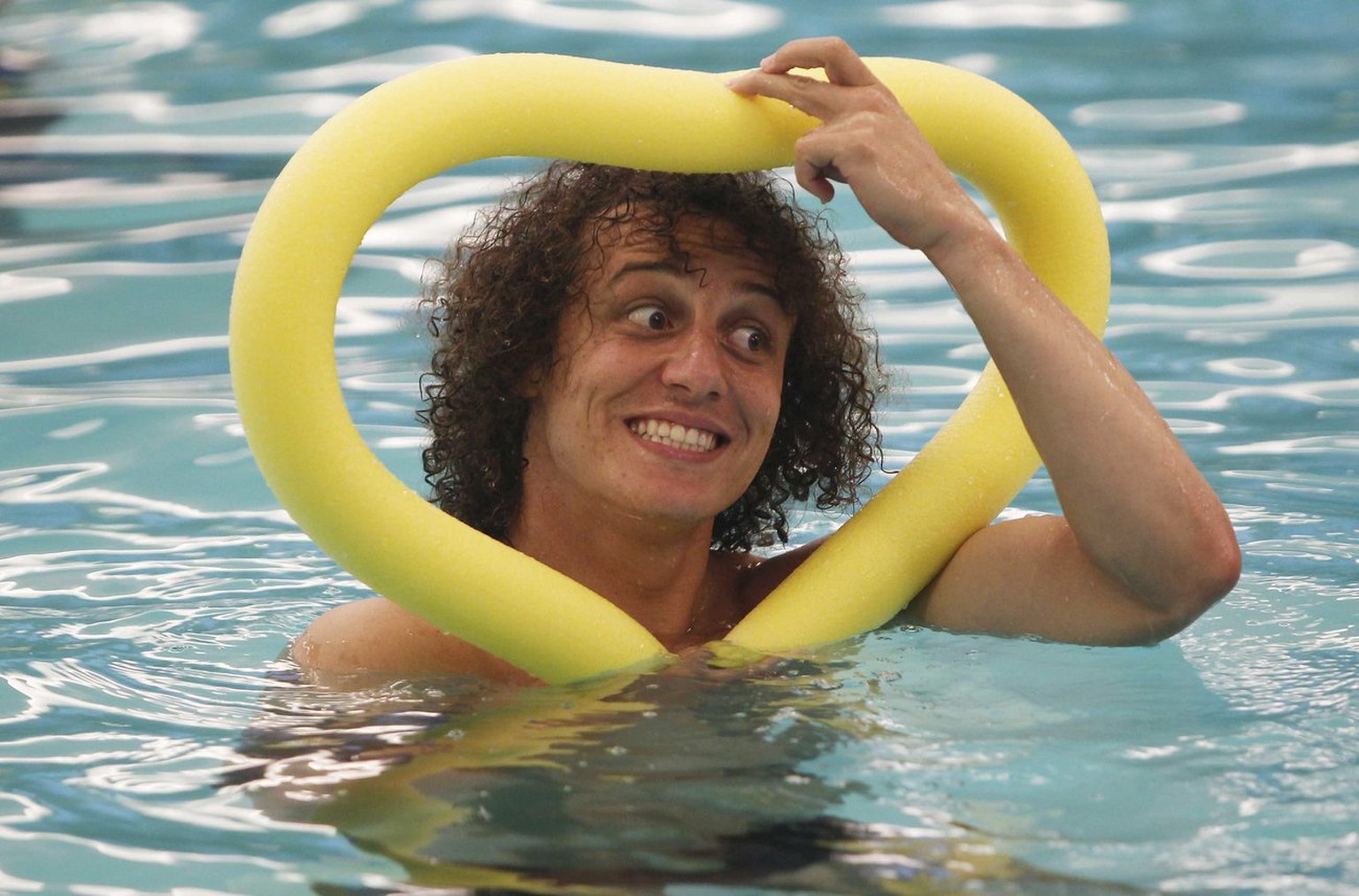 David Luiz von der brasilianischen Nationalelf hat ein Herz für Humor.