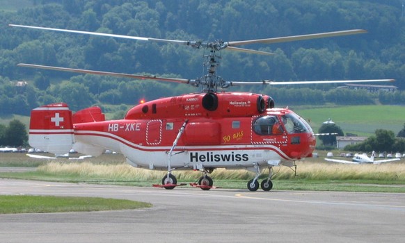 Kamow Ka-32 der Heliswiss in Bern im Juni 2004
Von Alexander Flühmann (Xenomorph at de.wikipedia) - Eigenes Werk, CC BY-SA 3.0, https://commons.wikimedia.org/w/index.php?curid=16607600