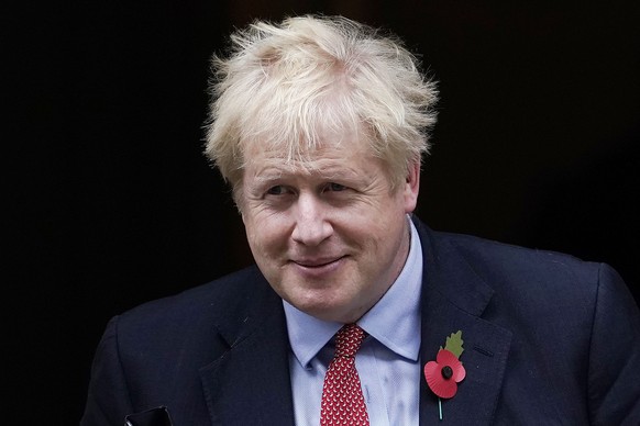 epa07957856 British Prime Minister Boris Johnson leaves 10 Downing Street in London, Britain, 29 October 2019. Members of Parliament are due to debate a bill today put forward by British Prime Ministe ...