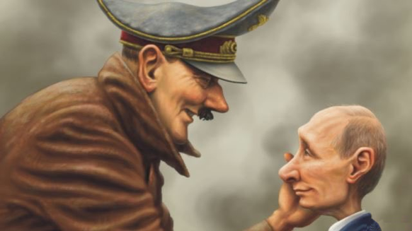 30 brutal ehrliche Karikaturen, die uns Putins Desaster in der Ukraine vor Augen fÃ¼hren\nSein Mentor wÃ¤re stolz auf ihn gewesen.
Jetzt nur noch den gleichen Abgang wie er, bevor er alles in Schutt u ...