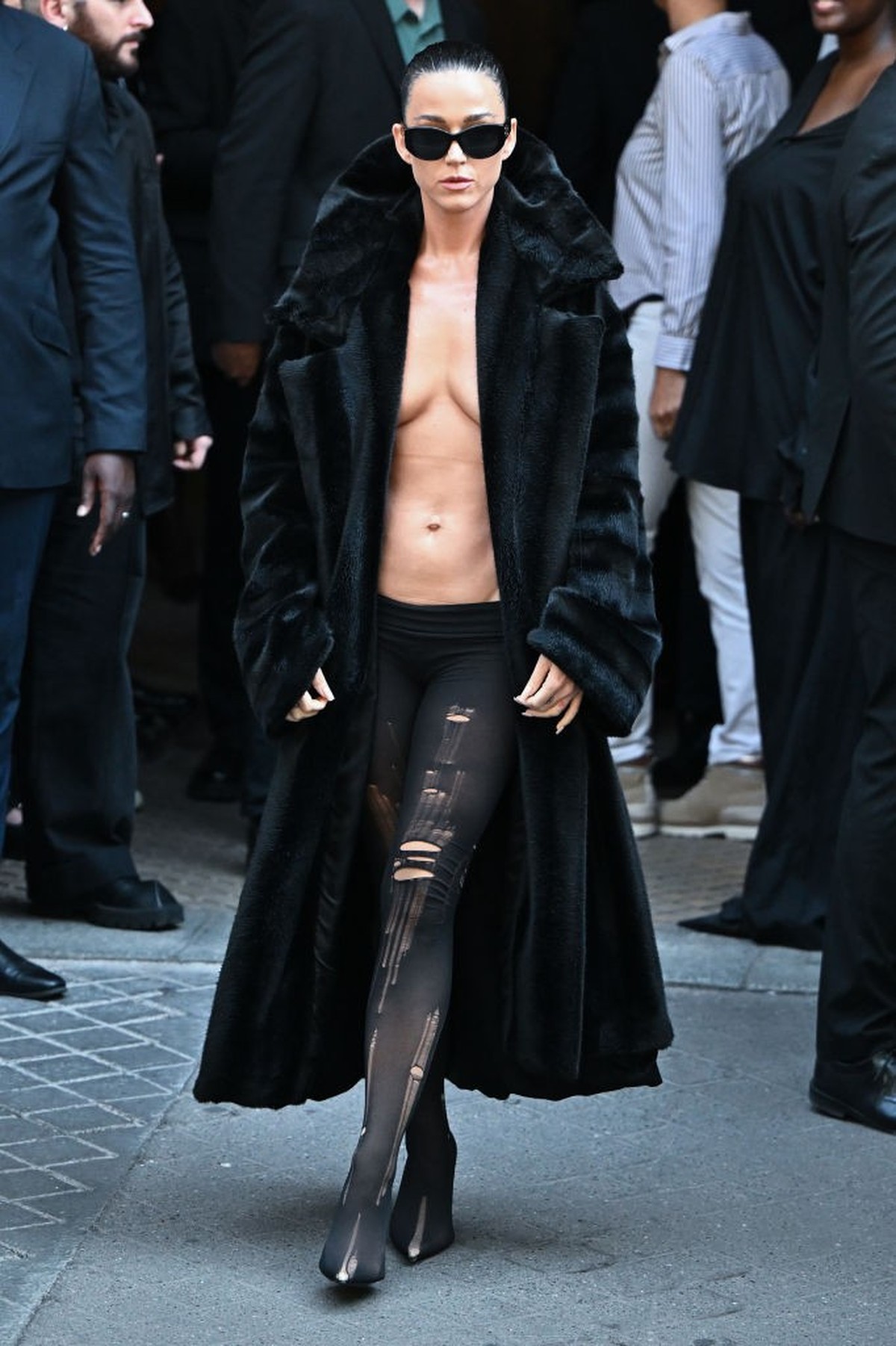 PARIS, FRANCE - JUNE 26: Katy Perry attends the Balenciaga Haute Couture Fall/Winter 2024-2025 show as part of Paris Fashion Week on June 26, 2024 in Paris, France. (Photo by Stephane Cardinale - Corb ...