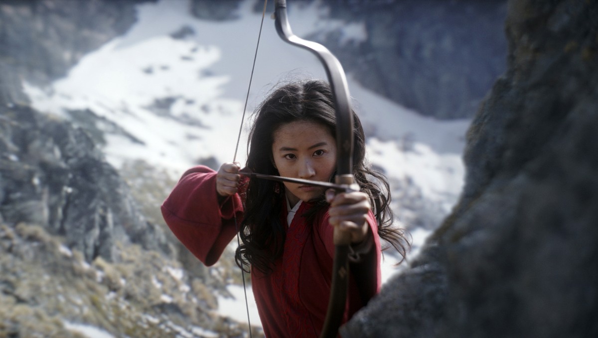This image released by Disney shows Yifei Liu in the title role of "Mulan." Disney said Friday, June 26, 2020 that it would delay the release of the live-action adaptation until Aug, 21, 202 ...