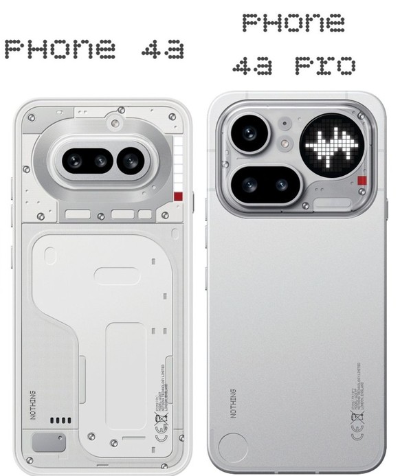 Nothing Phone 4a und Phone 4a Pro mit rundem Pixel-Display: unterschiedliches Design, aber technisch eng verwandt.