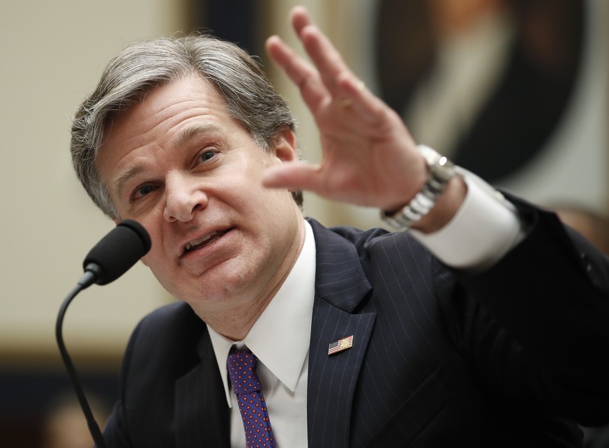 FBI Director Christopher Wray testifies during a House Judiciary hearing on Capitol Hill in Washington, Thursday, Dec. 7, 2017, on oversight of the Federal Bureau of Investigation. (AP Photo/Carolyn K ...