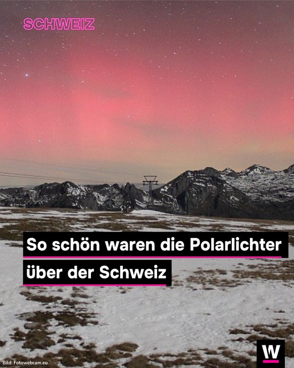 &lt;p&gt;Wegen eines ungewöhnlich starken Sonnensturms sind in der Nacht auf Mittwoch in der Schweiz Polarlichter sichtbar geworden.&lt;/p&gt;