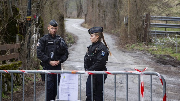 Disappearance Of Little Emile - Remains Found - Le Vernet A police checkpoint is blocking the dirt road leading up to the hamlet of Haut-Vernet, France, Vernet, on april 01, 2024. The remains of Emile ...