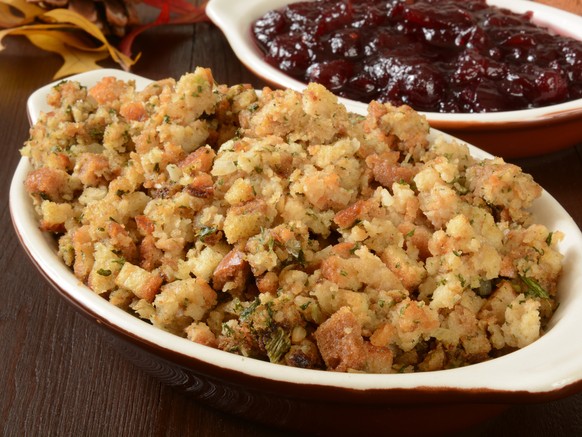 truthahn stuffing füllung stopfen cranberry sauce weihnachten thanksgiving essen food gans