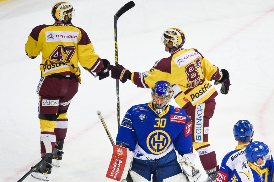 Zieht heute gegen die Genfer Offensive klar den Kürzeren: HCD-Goalie Leonardo Genoni.