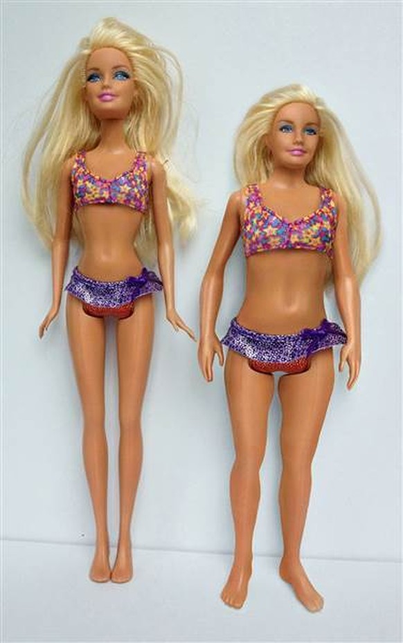 So sieht die erste Barbie mit realistischen Körperproportionen aus, die vor zwei Jahren auf den Markt kam.<br data-editable="remove">