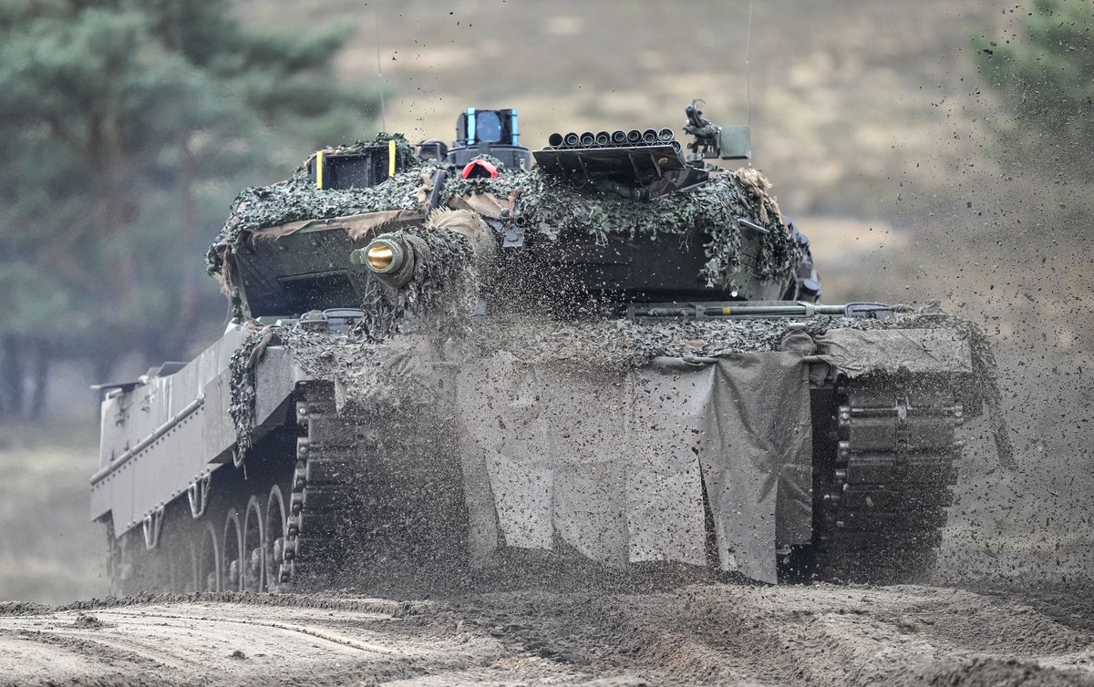 L'Ukraine dispose actuellement d'une soixantaine de chars Leopard 2 (image d'illustration).