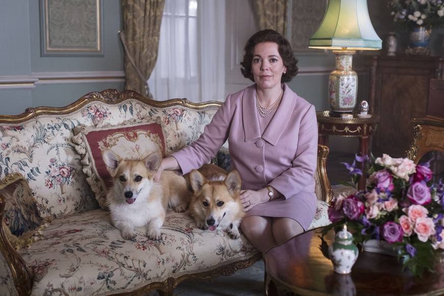 In this image released by Netflix, Olivia Colman portrays Queen Elizabeth II in a scene from the third season of &quot;The Crown,&quot; debuting Sunday on Netflix. (Sophie Mutevelian/Netflix via AP)