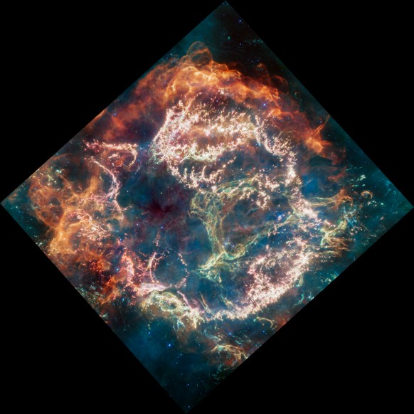 James Webb Telescope image of the constellation Cassiopeia, April 7, 2023