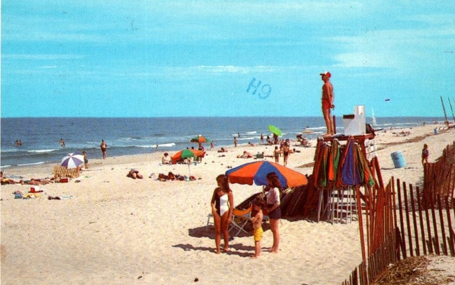 Retro-Postkarte Ferien