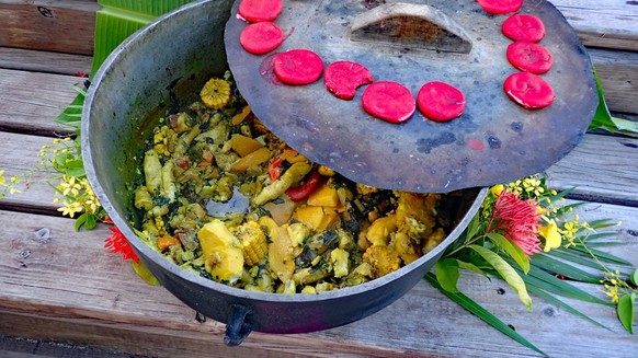Oil Down grenada curry essen food kochen karibik