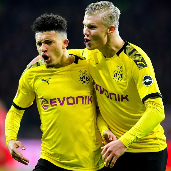 Dortmund hat zwei der besten jungen Spieler der Welt: Jadon Sancho (links) und Erling Haaland.
