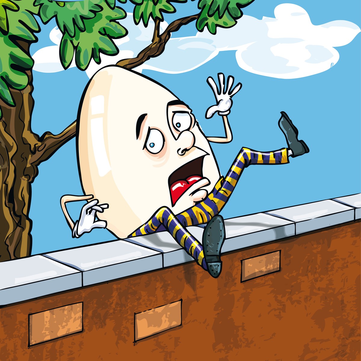 Humpty Dumpty in «Alice im Wunderland».