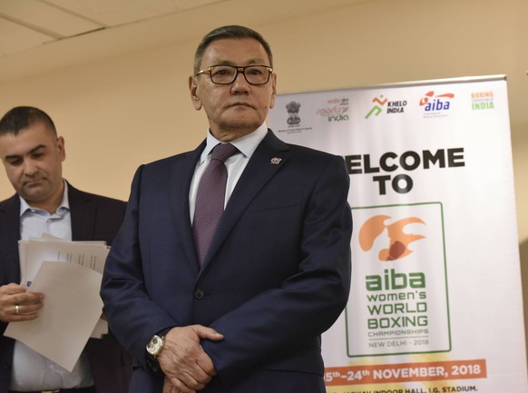 NEW DELHI, INDIA NOVEMBER 14: AIBA President Gafur Rakhimov during an opening ceremony of Women Boxing World Championship WM Weltmeisterschaft at IGI stadium, on November 14, 2018 in New Delhi, India. ...