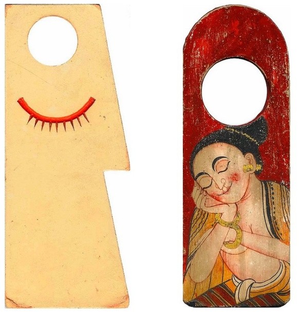 "Do Not Disturb” signs from hotels around the world, painstakingly put together by a collector named Eduardo of Turin, Italy.
https://www.flickr.com/photos/11068524@N04/