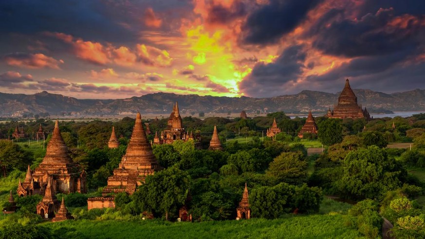 Blick auf eines der 48 Länder in Asien.