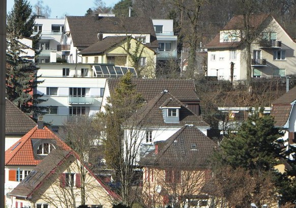 Immobilien in Zuerich, aufgenommen am Donnerstag, 31. Januar 2013. (KEYSTONE/Steffen Schmidt)