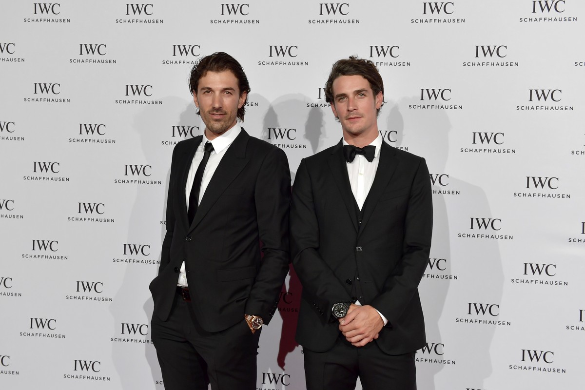 ZURICH, SWITZERLAND - SEPTEMBER 24: Fabian Cancellara and Patrick Seabase attend the IWC 'For the Love of Cinema' gala dinner held at AURA Zurich on September 24, 2016 in Zurich, Switzerland ...
