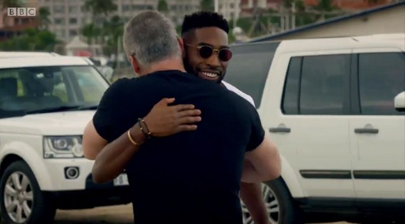 Matt LeBlanc reibt sich an UK-Rapper Tinie Tempah.