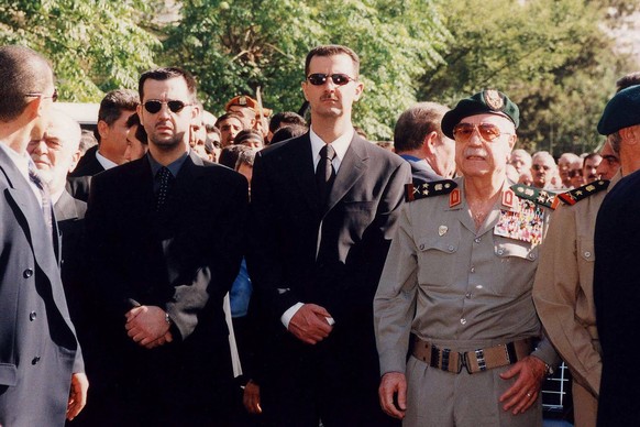 Bachar al-Assad (droite) et son frère Maher (gauche), le baron du captagon syrien.