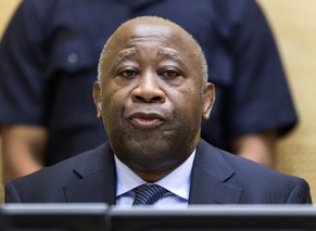 FILE - In this Feb. 19, 2013 file photo former Ivory Coast President Laurent Gbagbo attends a confirmation of charges hearing at the International Criminal Court (ICC) in The Hague, Netherlands. Judges at the ICC say on Thursday, June 12, 2014, there is sufficient evidence against former Ivory Coast President Laurent Gbagbo that he must stand trial.  Gbagbo is charged with orchestrating violence carried out by his supporters after Ivory Coast's 2010 elections. He denies wrongdoing. A date for his trial has not yet been set. (AP Photo/Michael Kooren, Pool, File)