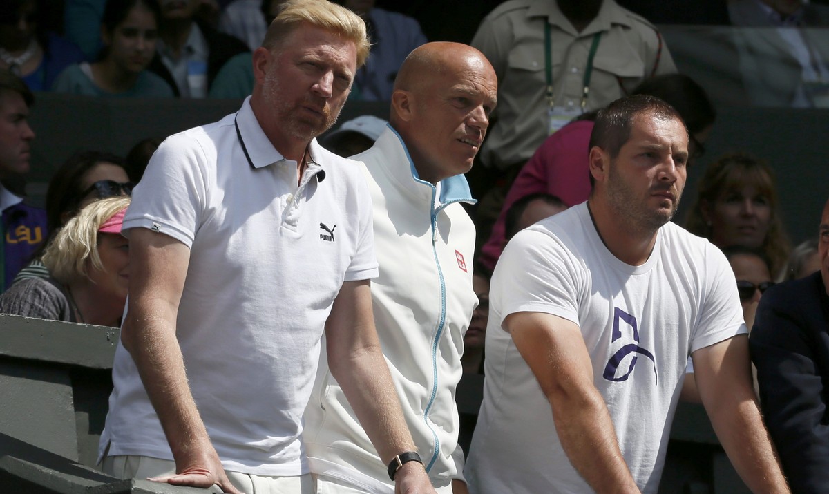 Djokovic-Trainer Boris Becker spielt nicht immer ganz fair.