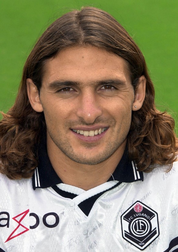 Portrait von Julio Hernan Rossi, Spieler des FC Lugano, aufgenommen im Juli 2001. (KEYSTONE/Fiorenzo Maffi)