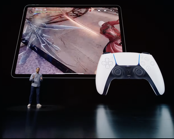 Gamer können das neue iPad Pro über ihre Controller bedienen.