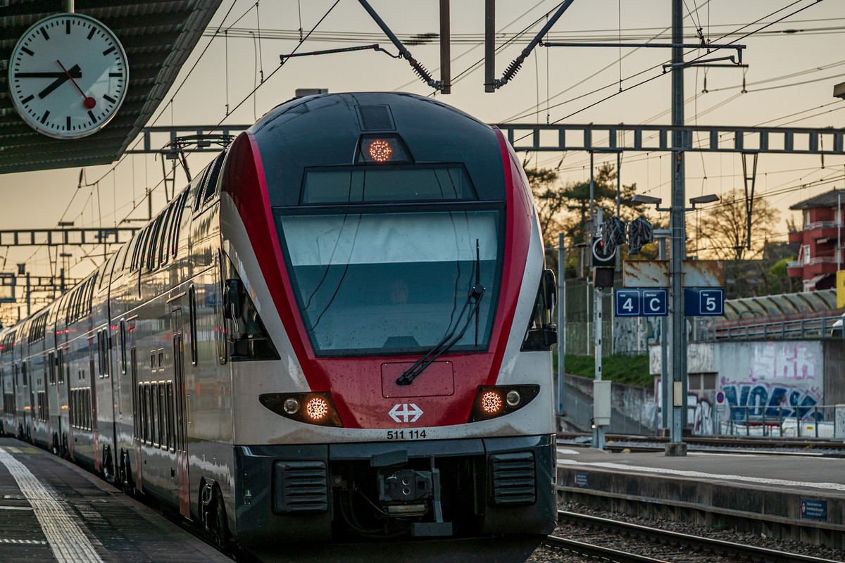 Un train CFF à Morges en 2026