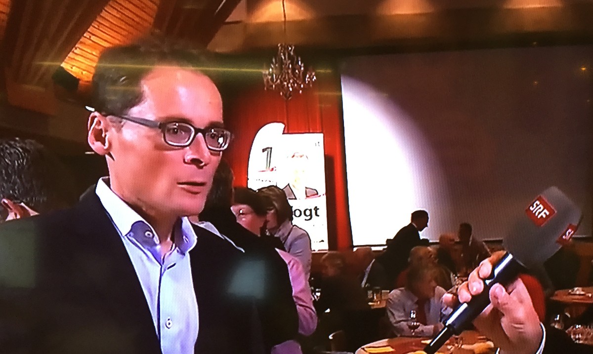 Roger Köppel an der SVP-Wahlfeier in Illnau-Effretikon.
