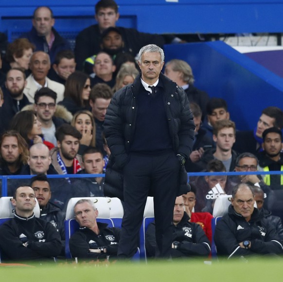 Britain Soccer Football - Chelsea v Manchester United - Premier League - Stamford Bridge - 23/10/16
Manchester United manager Jose Mourinho 
Reuters / Eddie Keogh
Livepic
EDITORIAL USE ONLY. No us ...