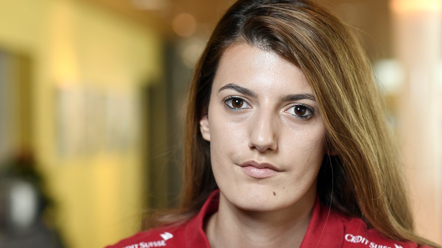 ARCHIVBILD ZUR VERMISSTENMELDUNG ZU FLORIJANA ISMAILI, AM SONNTAG, 30. JUNI 2019 - Die Fussballspielerin Florijana Ismaili posiert anlaesslich einer Medienkonferenz des Fussball-A-Team Frauen, in Hinb ...