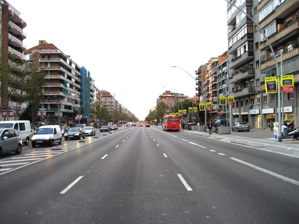 Avenida Meridiana.