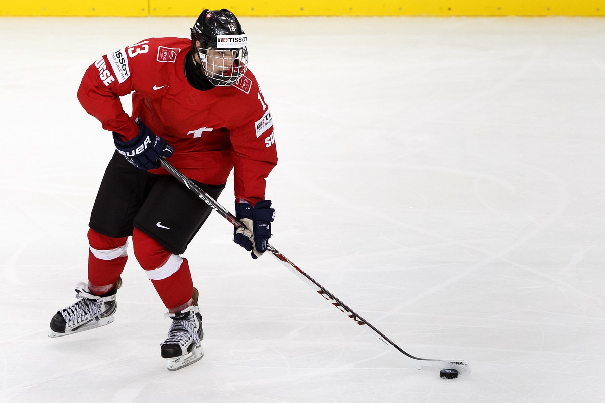 Der erst 17-jährige Kevin Fiala gehört in Minsk bislang zu den besten Schweizern.