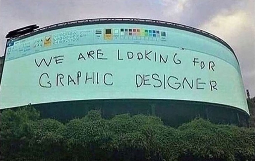 we are looking for a graphic designer - Plakat