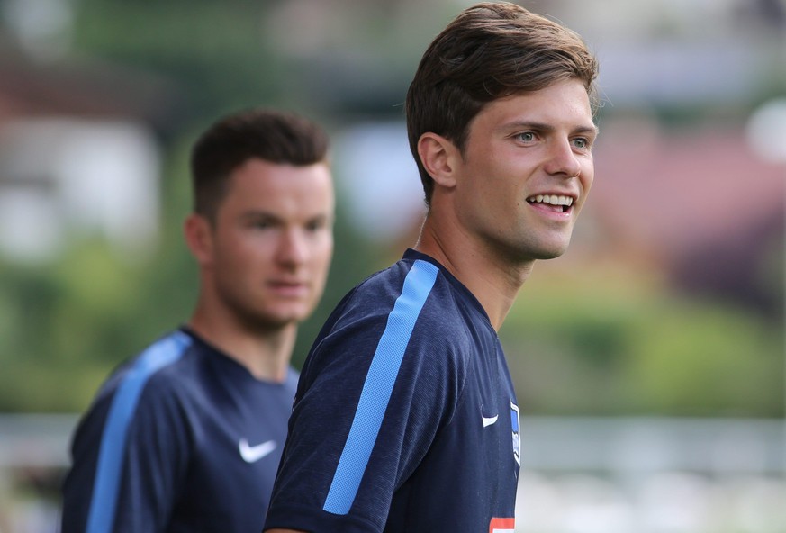 Valentin Stocker ist bei seinem Startelf-Debüt für Hertha an allen drei Toren beteiligt.