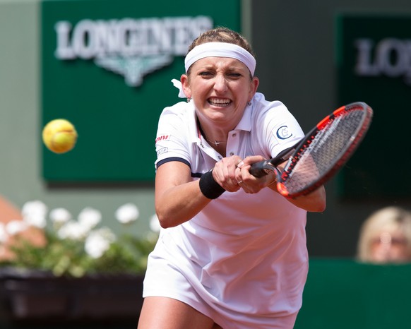 03.06.2015; Paris; Tennis - Roland Garros French Open 2015; Timea Bacsinszky (SUI)
(Juergen Hasenkopf/freshfocus)