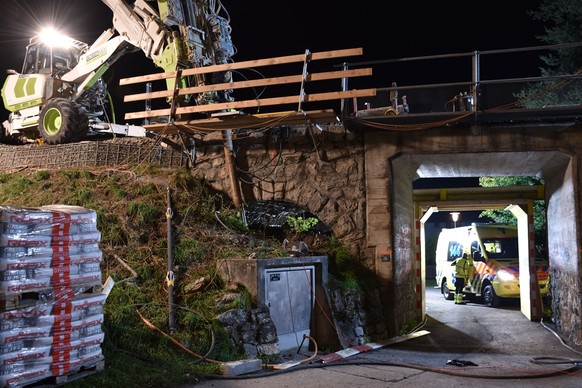 Bergün: Arbeiter bei Bauarbeiten an Brücke schwer verunfallt