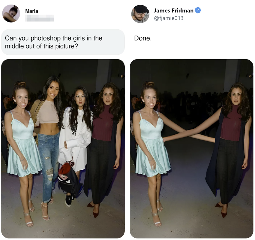 James Fridman Photoshop Trollerei